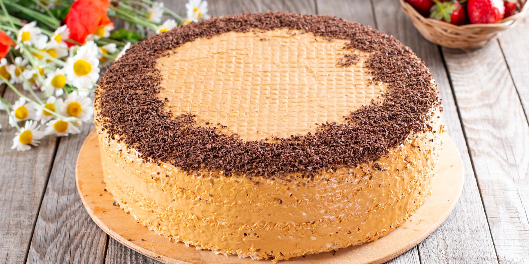 Вафельний торт з кукурудзяними паличками