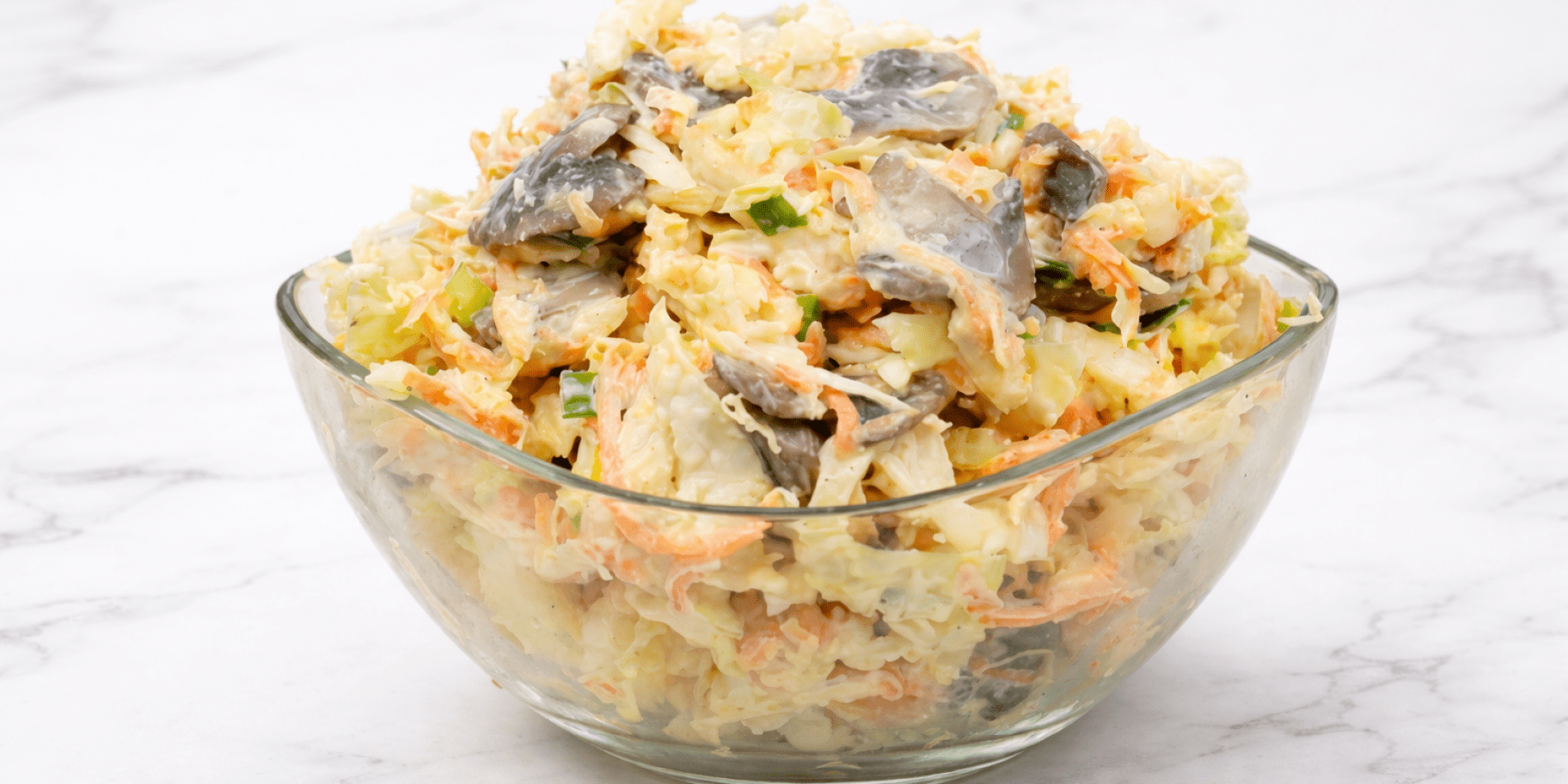 Пекінська капуста з печерицями