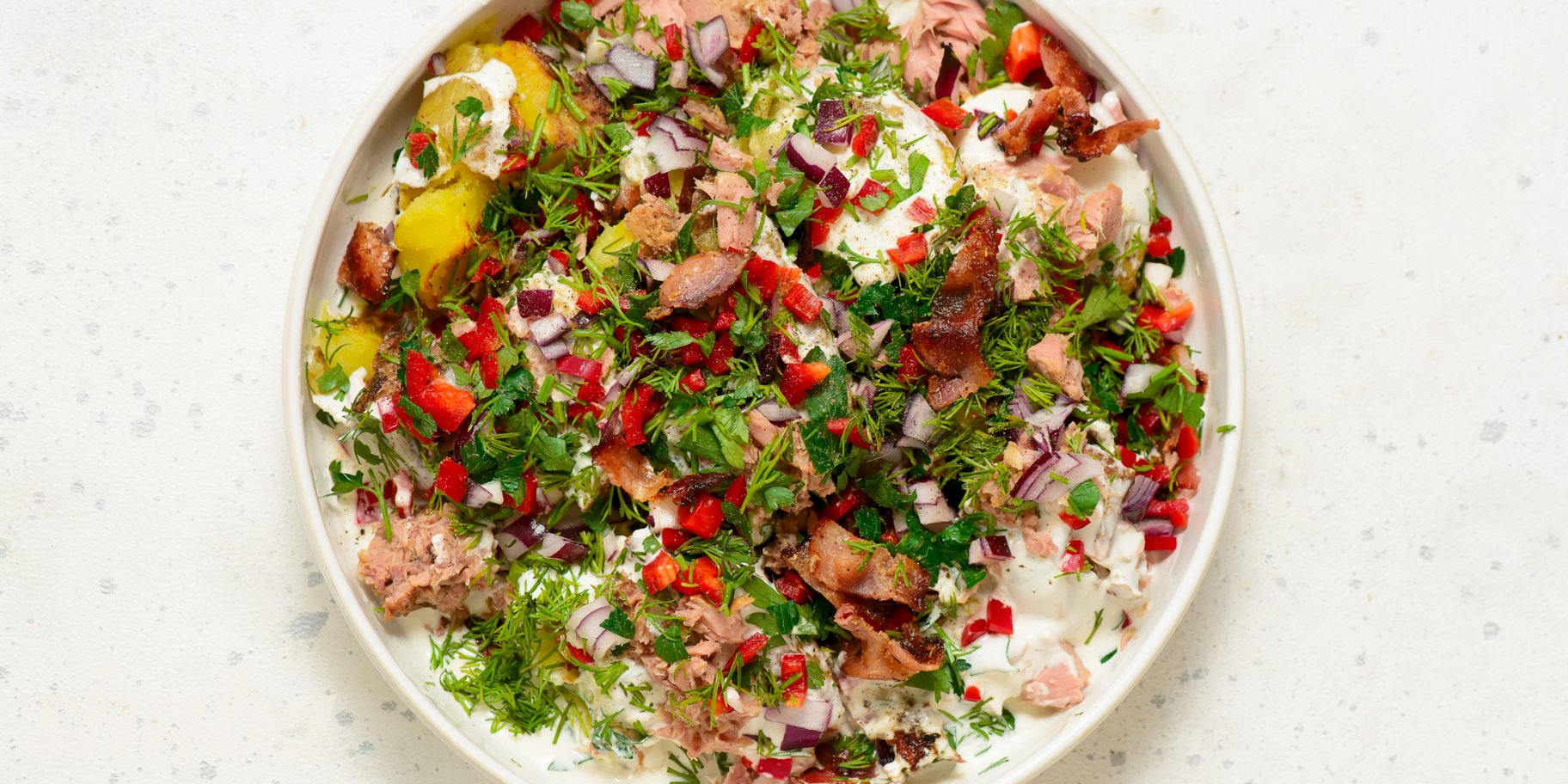 Картопляний салат з тунцем