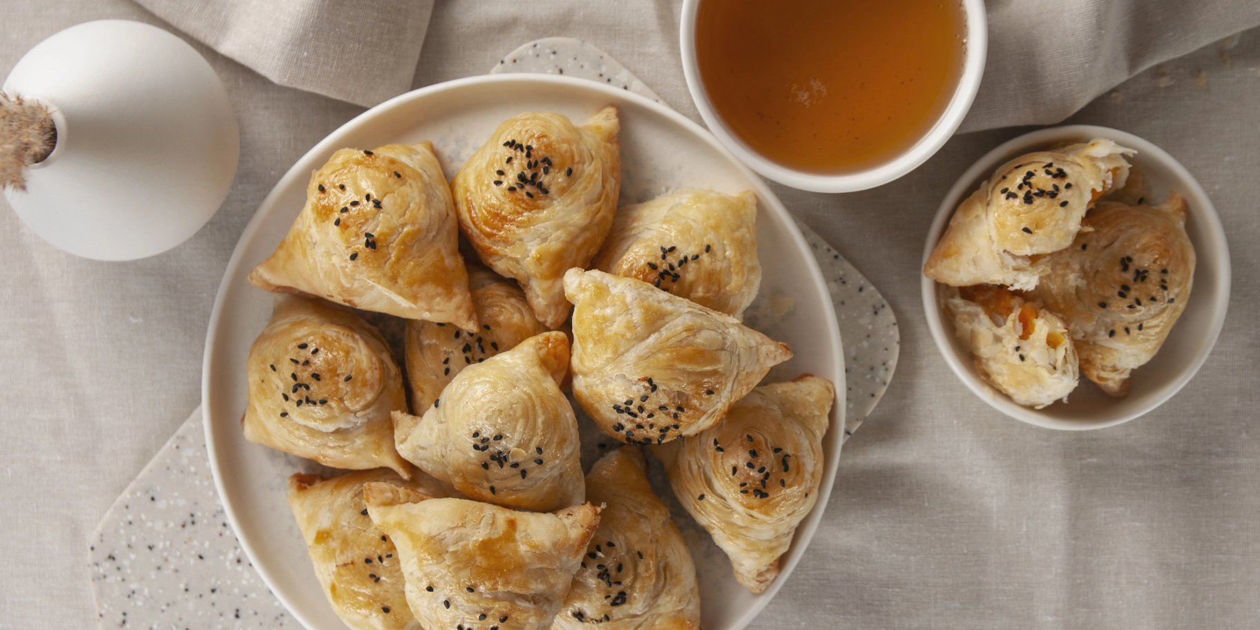 Самса с тыквой и рисом