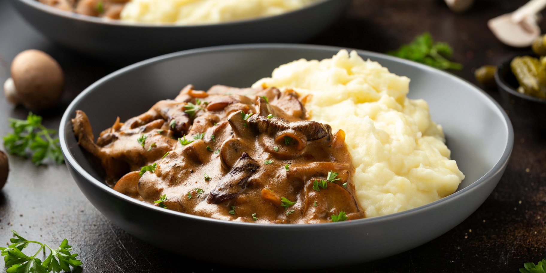 Пюре з цвітної капусти з грибами