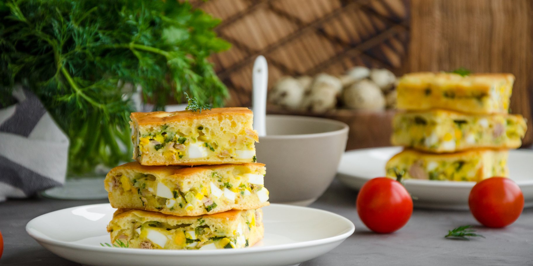 Заливний пиріг з фетою