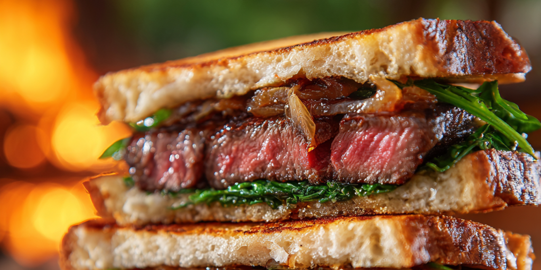 Сендвіч зі стейком ковбой