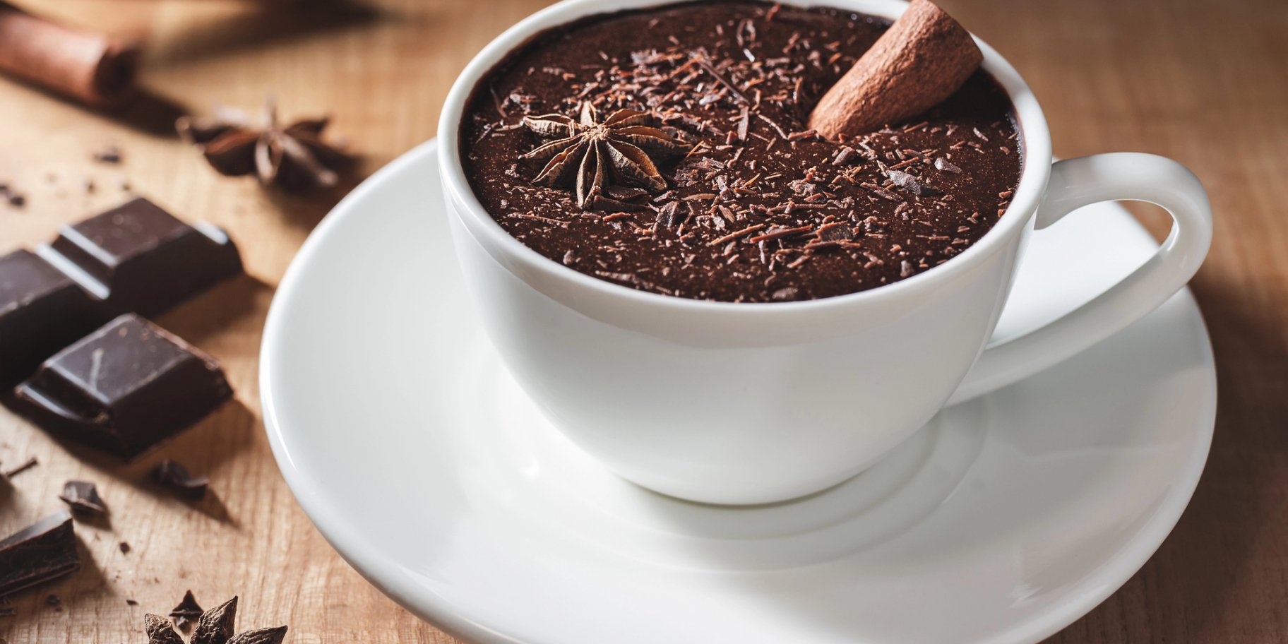 Гарячий шоколад з чаєм