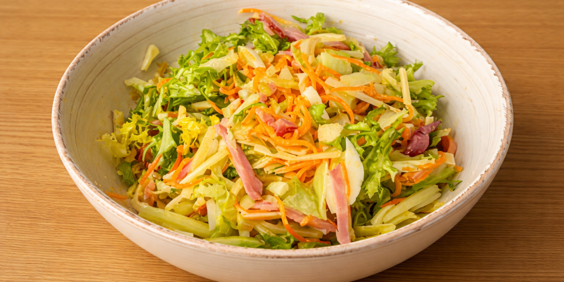 Салат з буженини твердого сиру