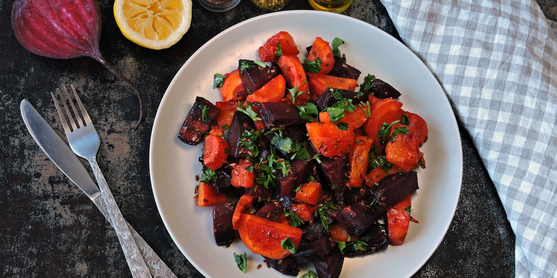 Буряковий салат із високим вмістом клітковини