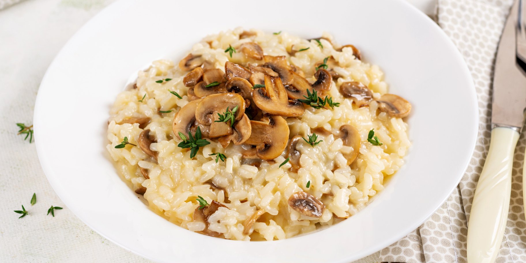 Ризото з печерицями