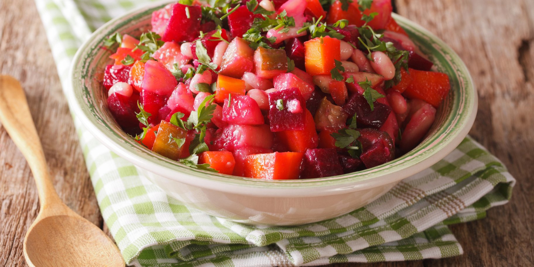 Вінегрет з нутом та бататом