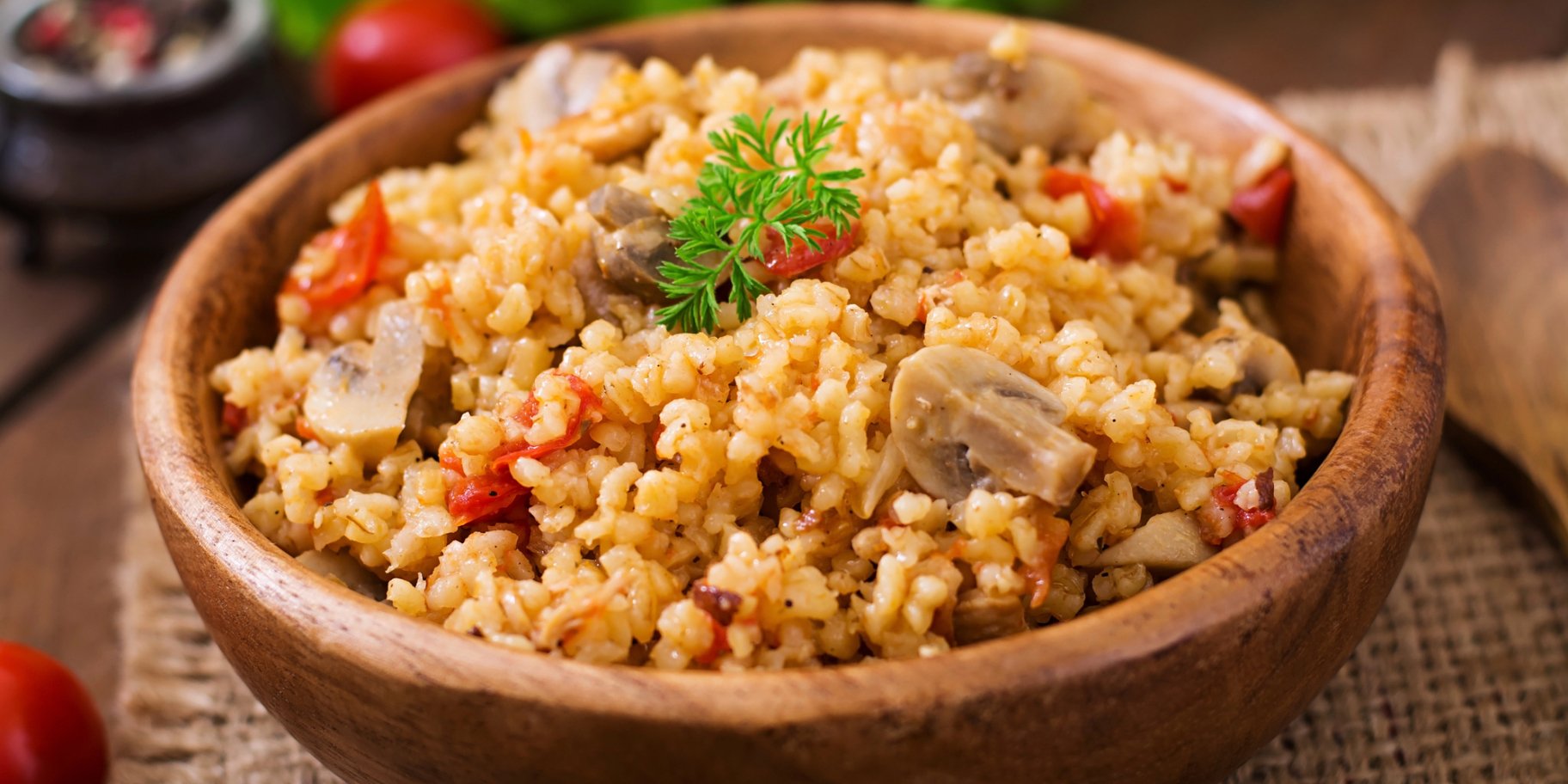 Ризото з булгуру та овочів