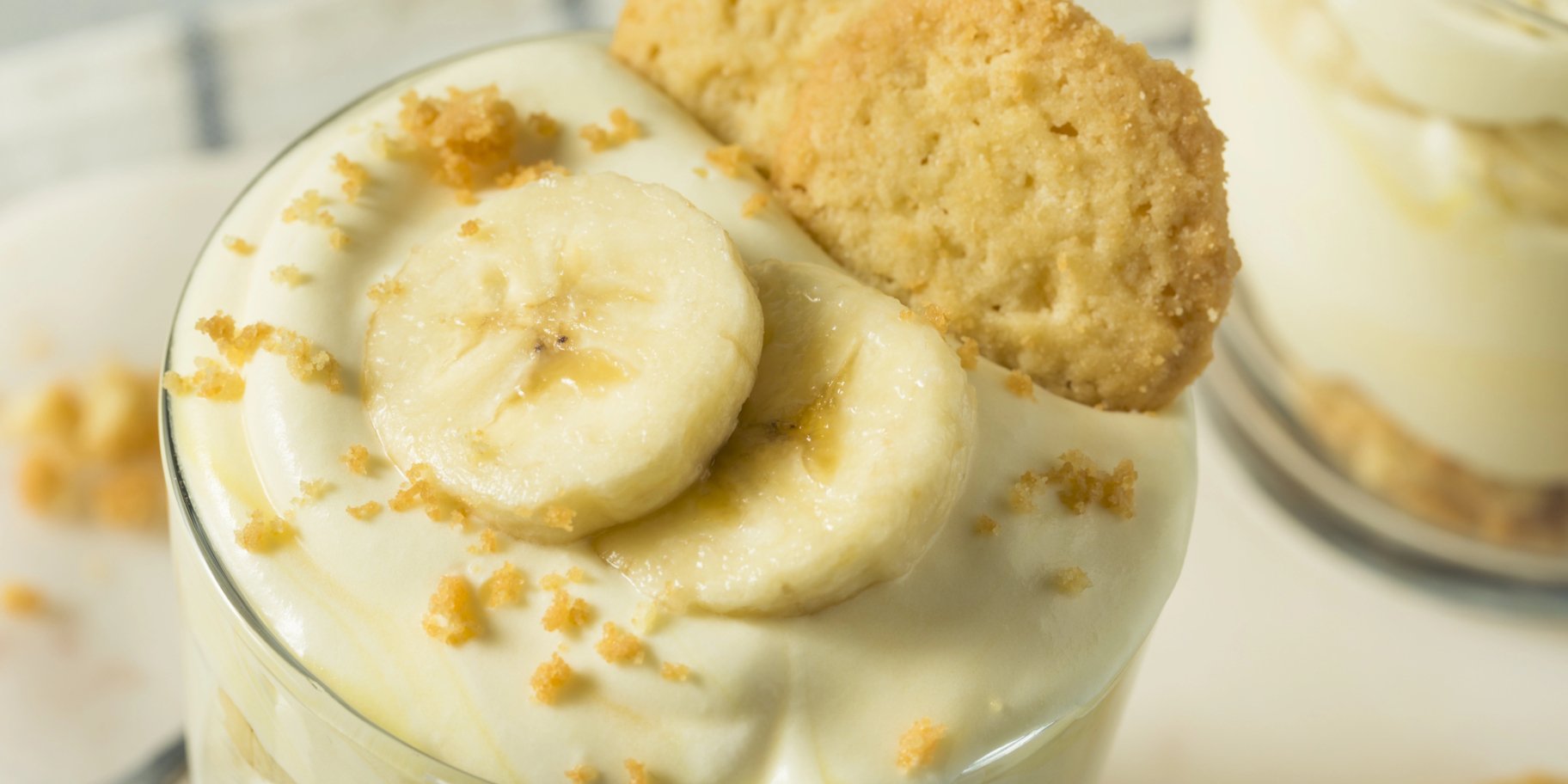 Банановий пудинг з печивом