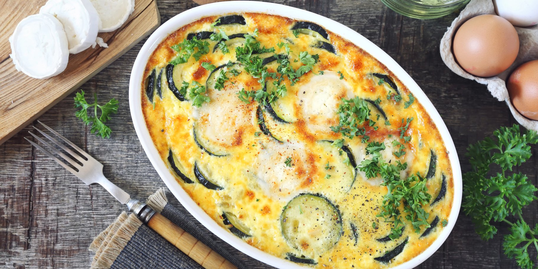 Запечена яєчня з овочами Запечена яєчня з овочами