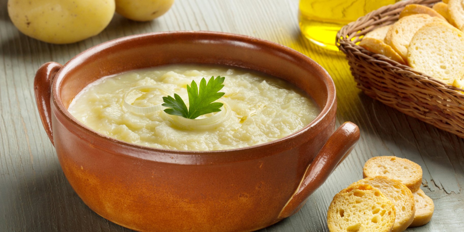 Суп-пюре з картоплі, селери та моркви