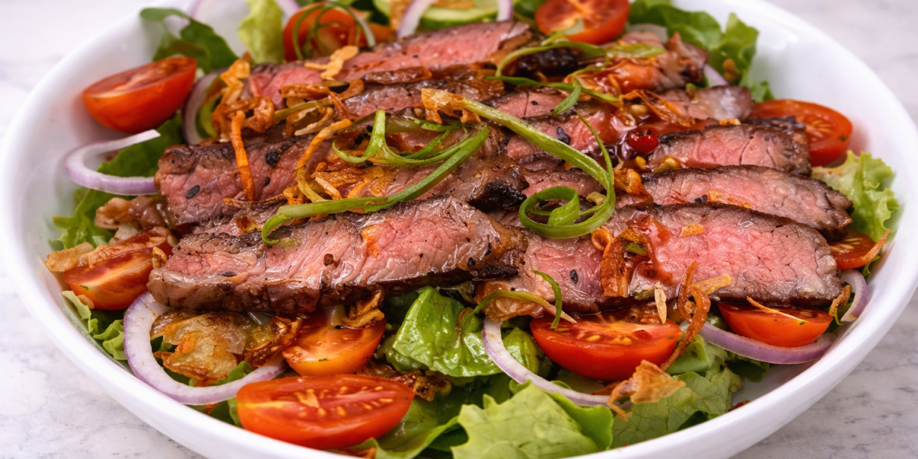 Стейк-салат по-азійськи