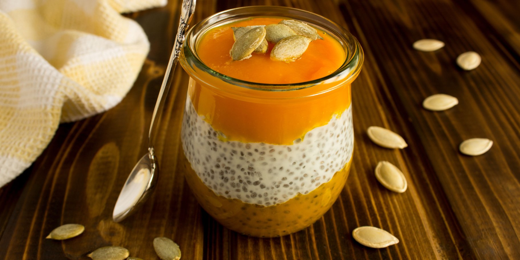 Протеїновий чіа-пудинг з гарбузом