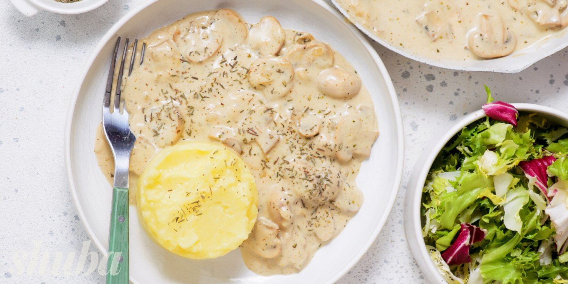 Печериці у соусі зі сметани