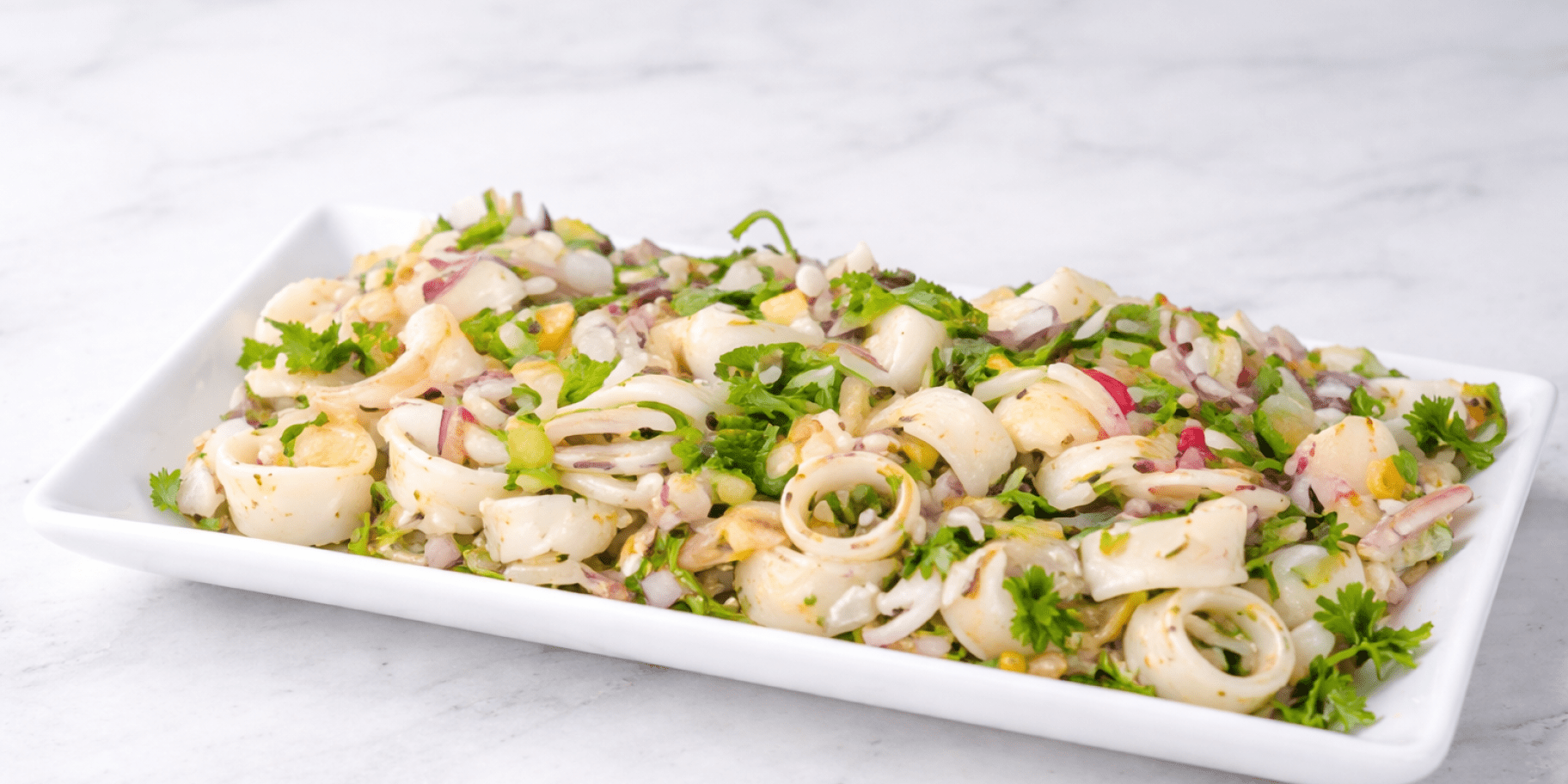 Європейський салат з морепродуктами