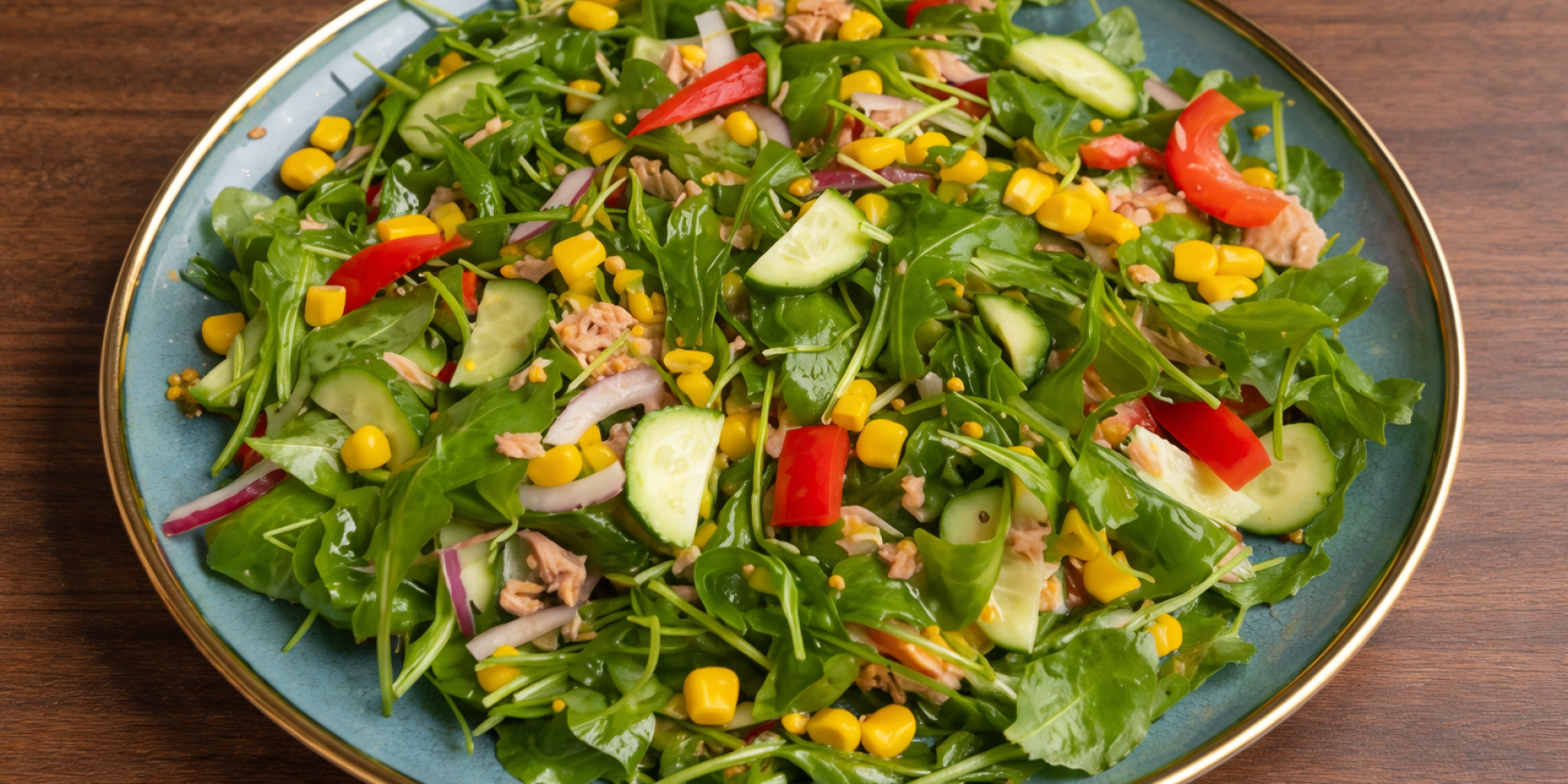 Салат з тунцем та овочами