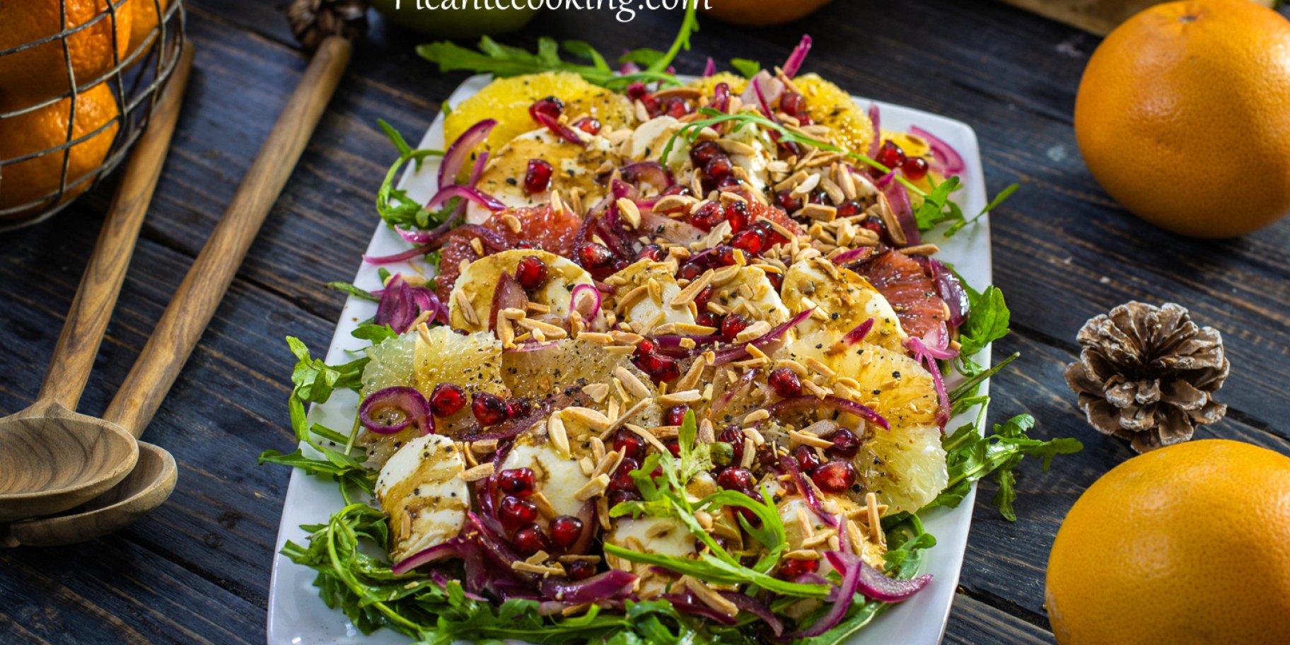 Закуска з моцарели та цитрусових