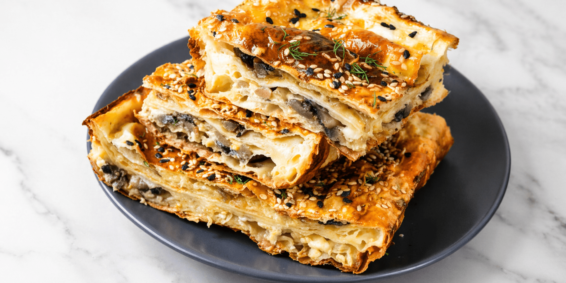 Лінивий пиріг з лаваша