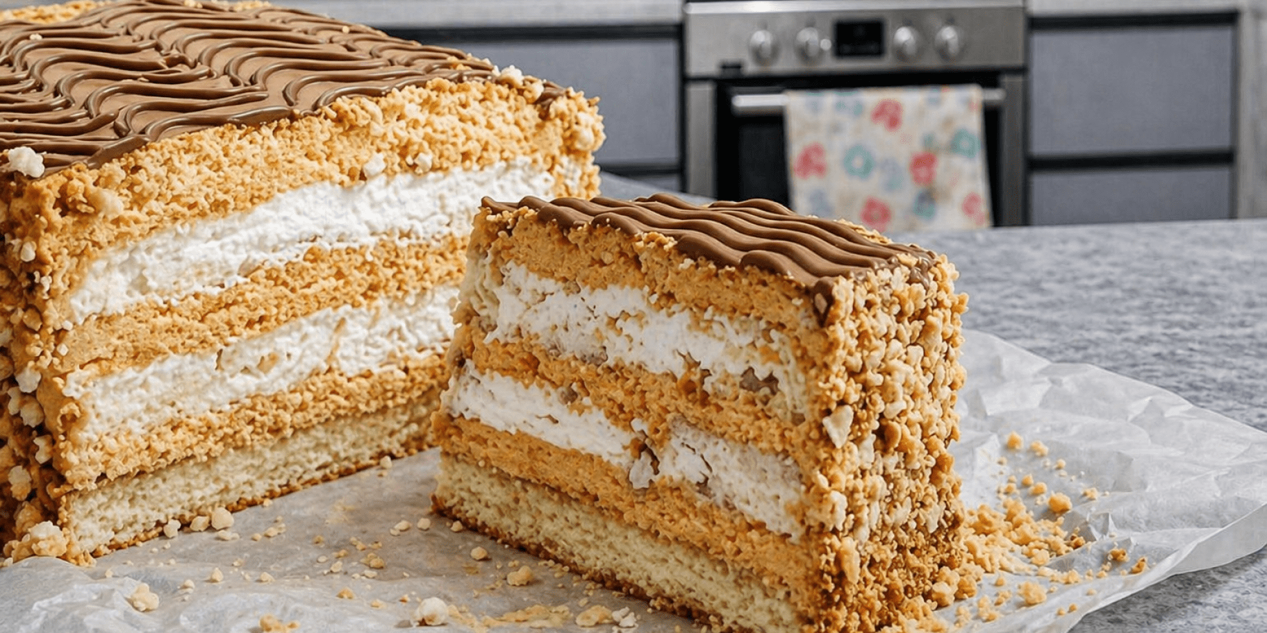 Горіхово‑карамельний торт