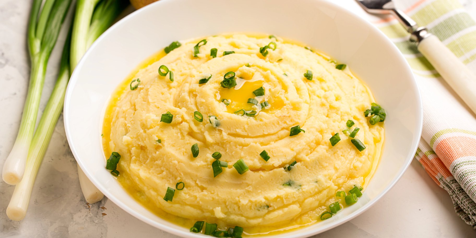 Картопляне пюре з зеленою цибулею