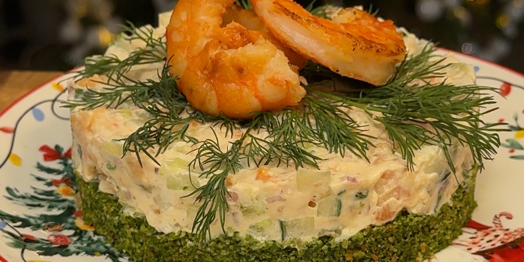 Салат з креветками