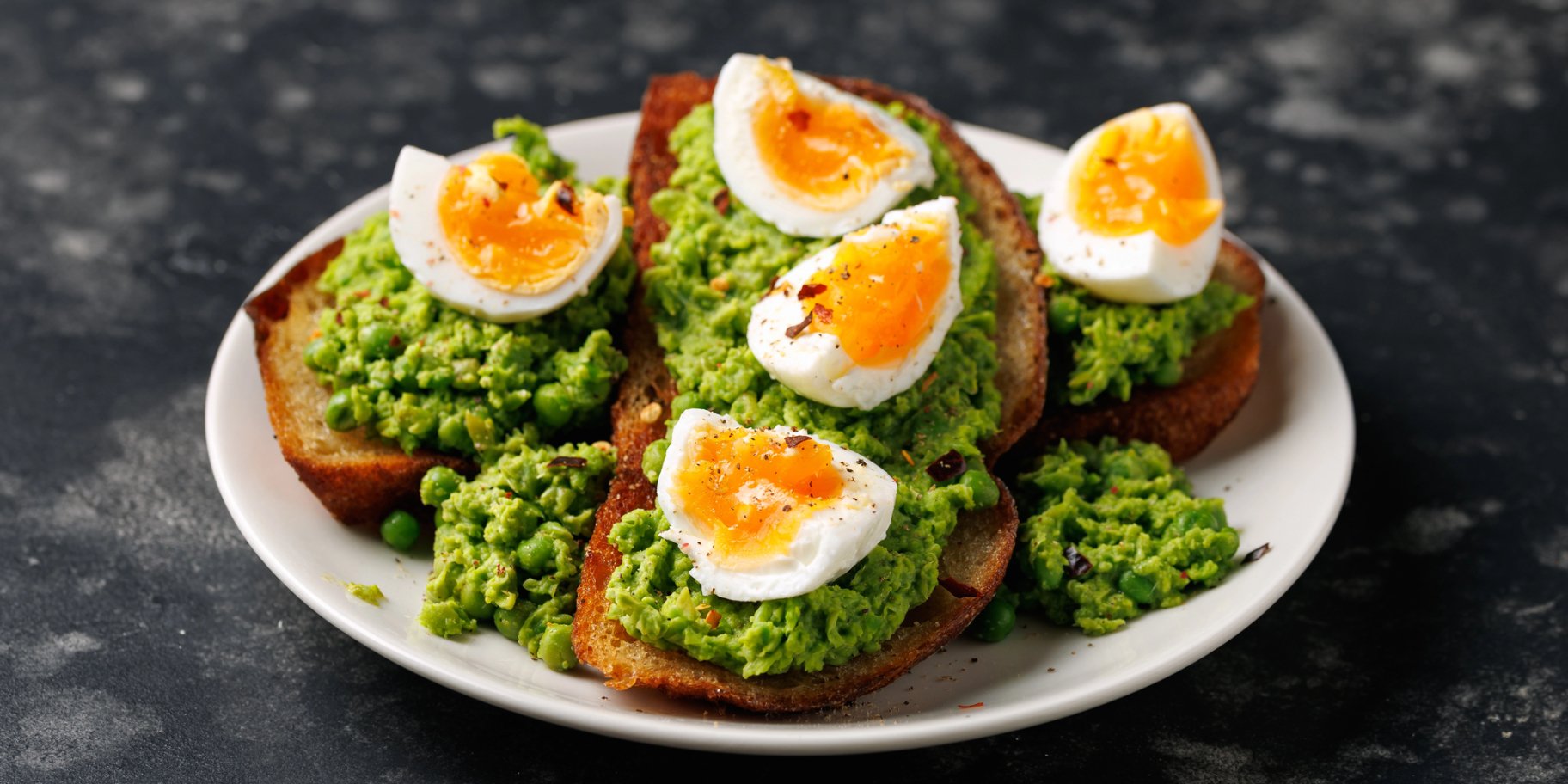 Тост із подрібненим горохом Тост із подрібненим горохом