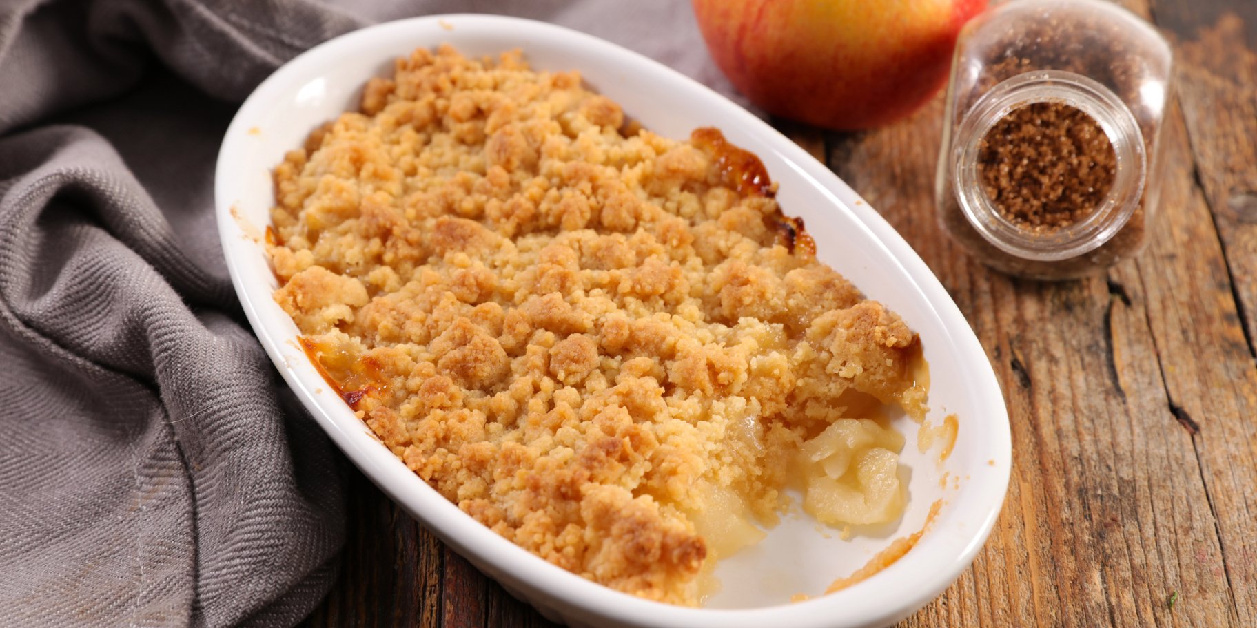 Яблочный крамбл
