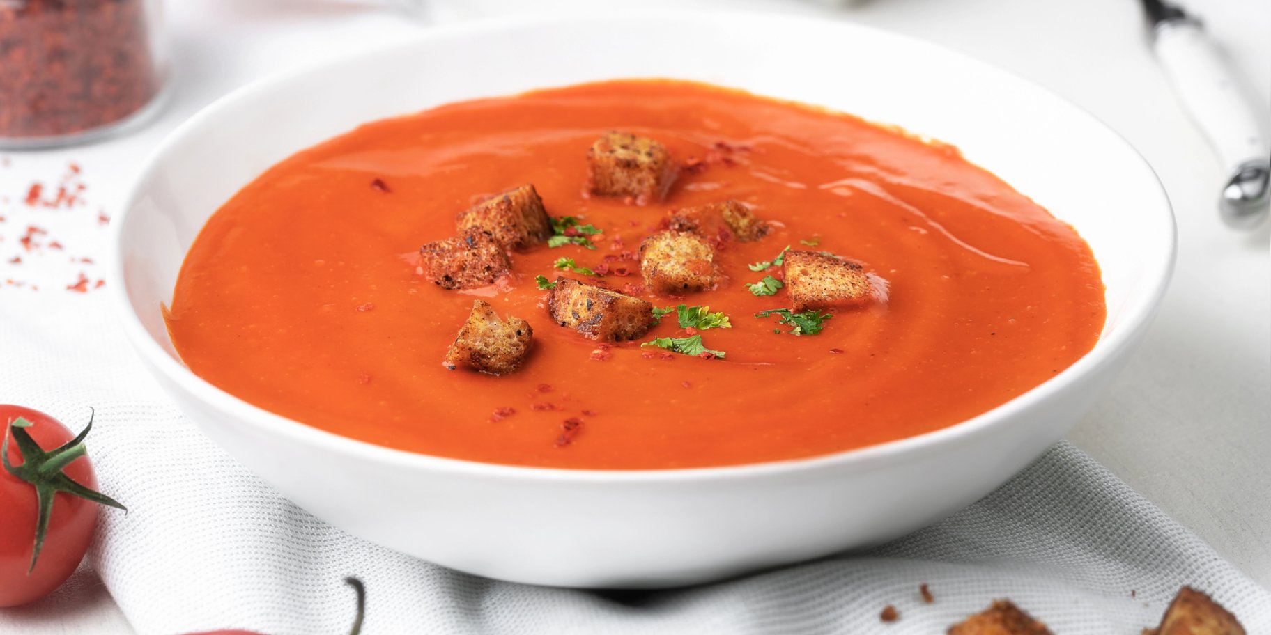 Суп із запеченого перцю і моркви