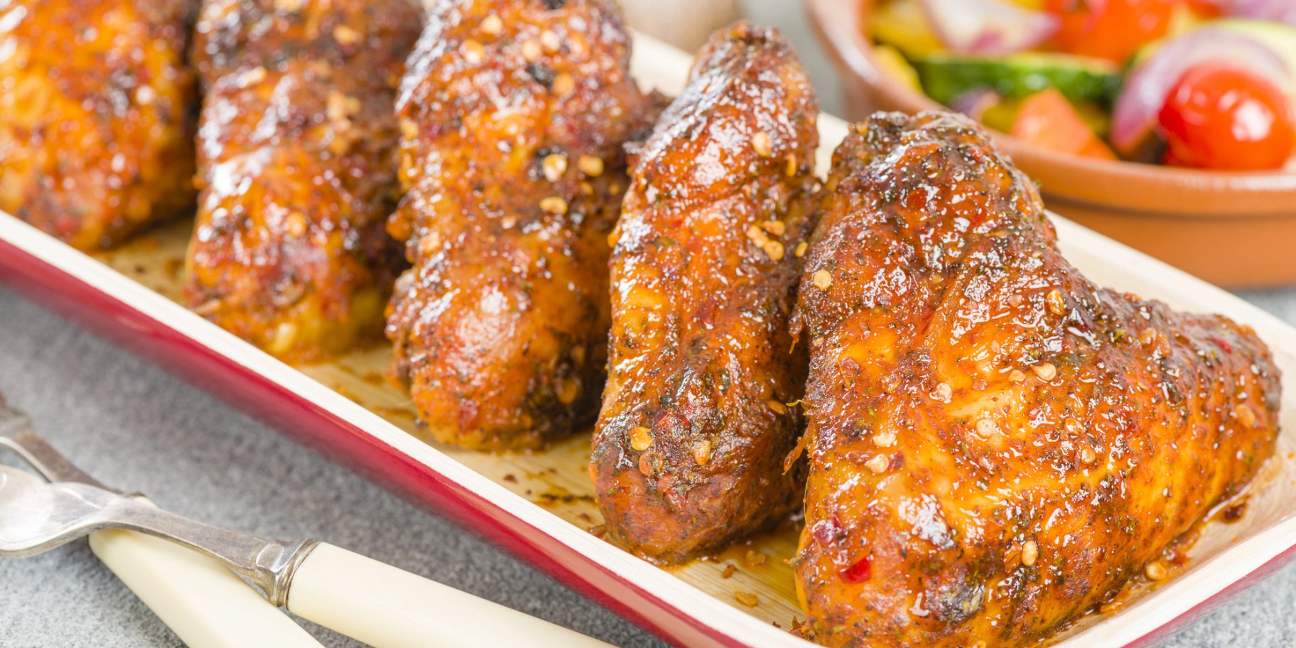 Курячі крильця з перцем хабанеро