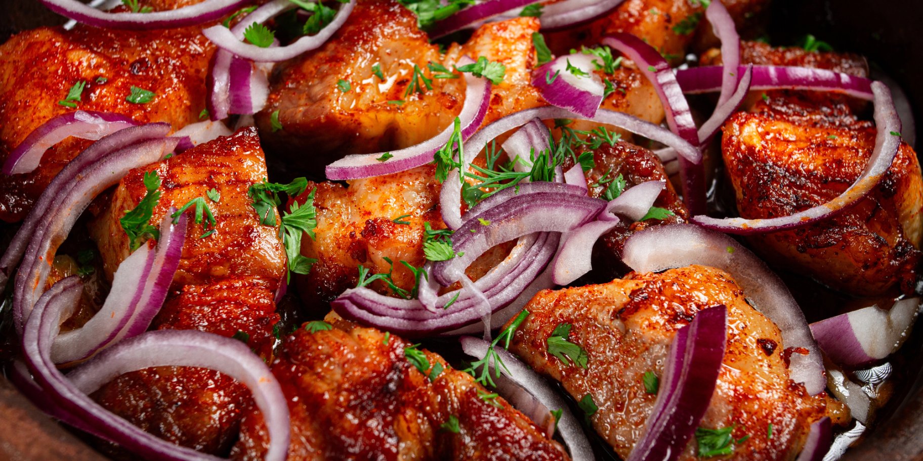 Шашлик на сковороді