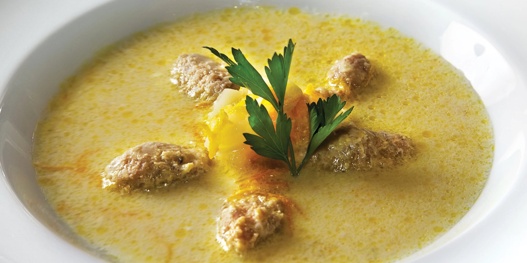 Сирний суп з фрикадельками