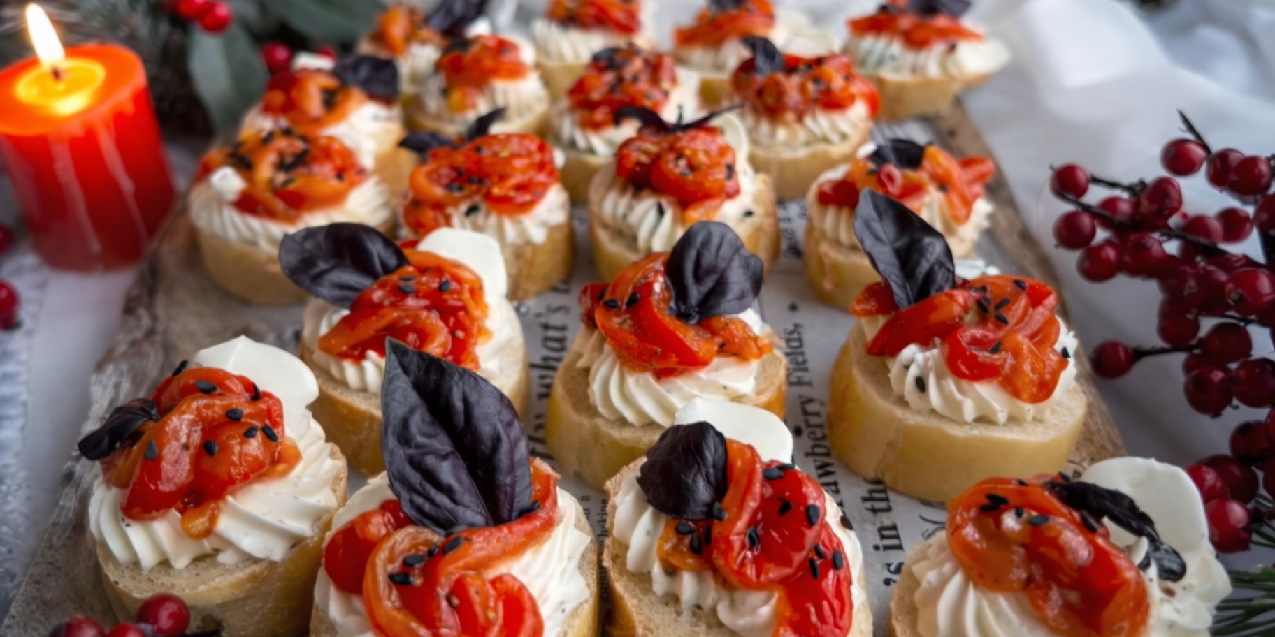 Брускети з маринованим перцем