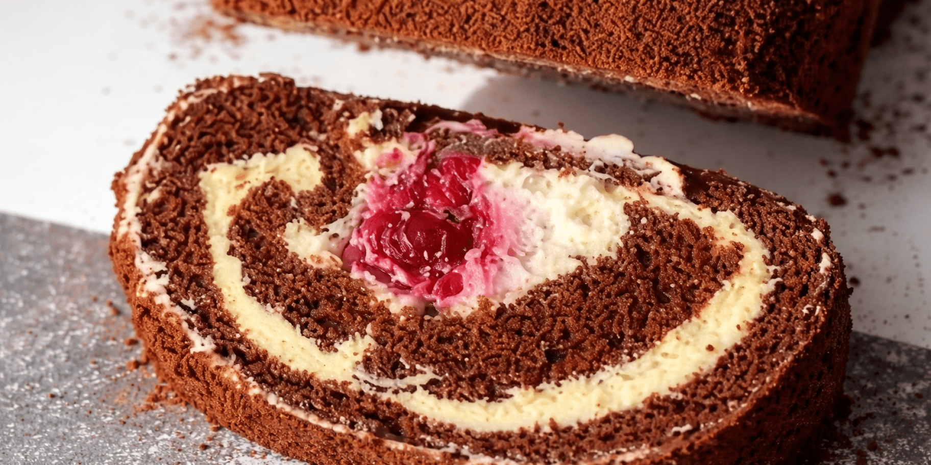 Медово-шоколадний рулет