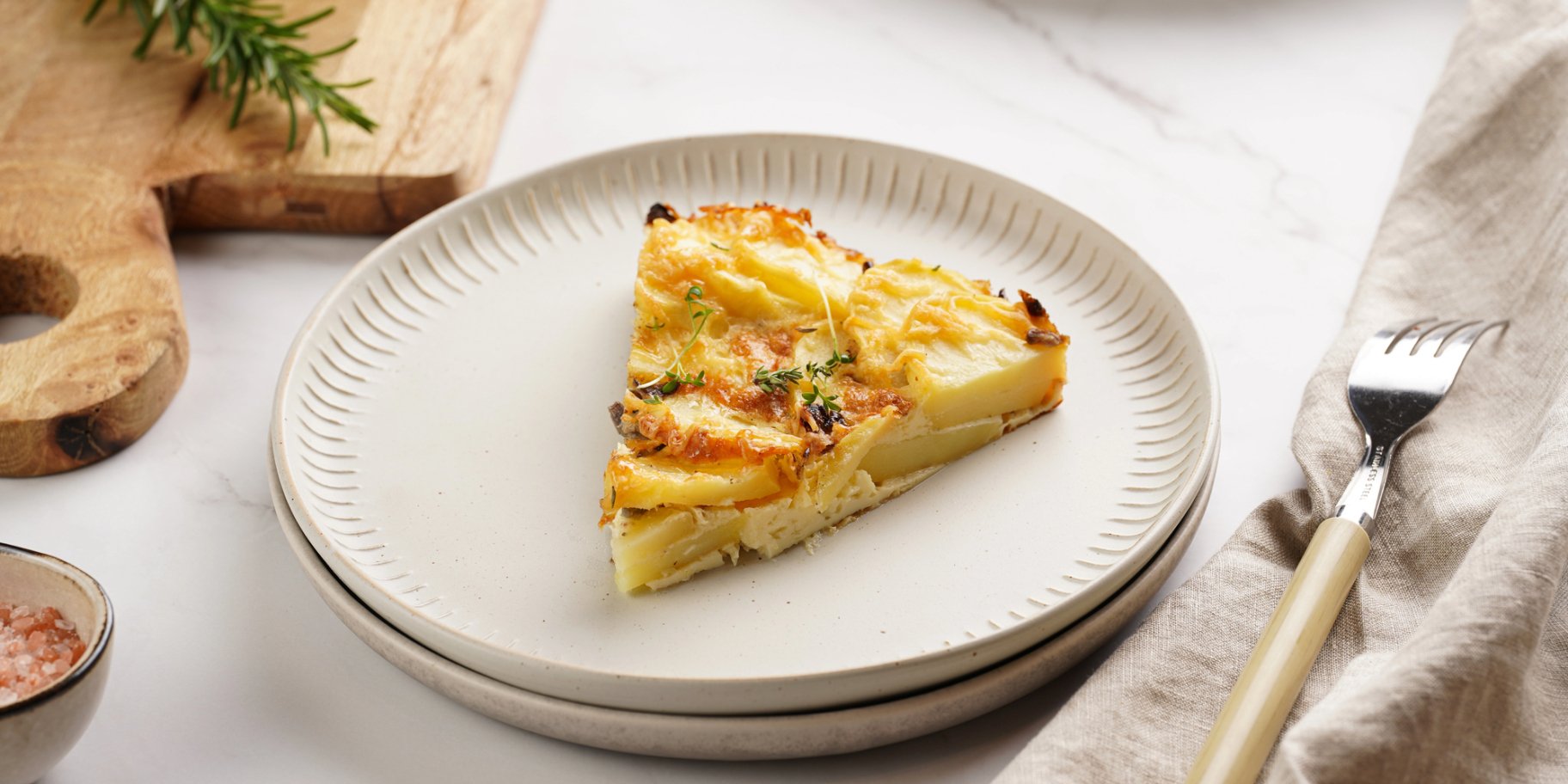 Вегетаріанська галета з сиром та картоплею