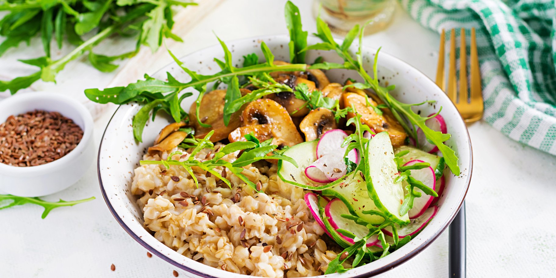 Вівсянка з грибами