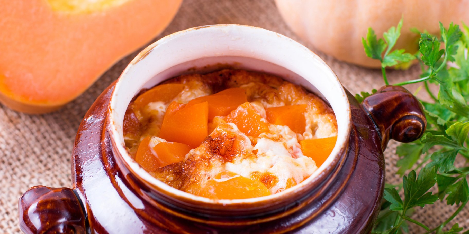 Гарбуз запечений у горщику