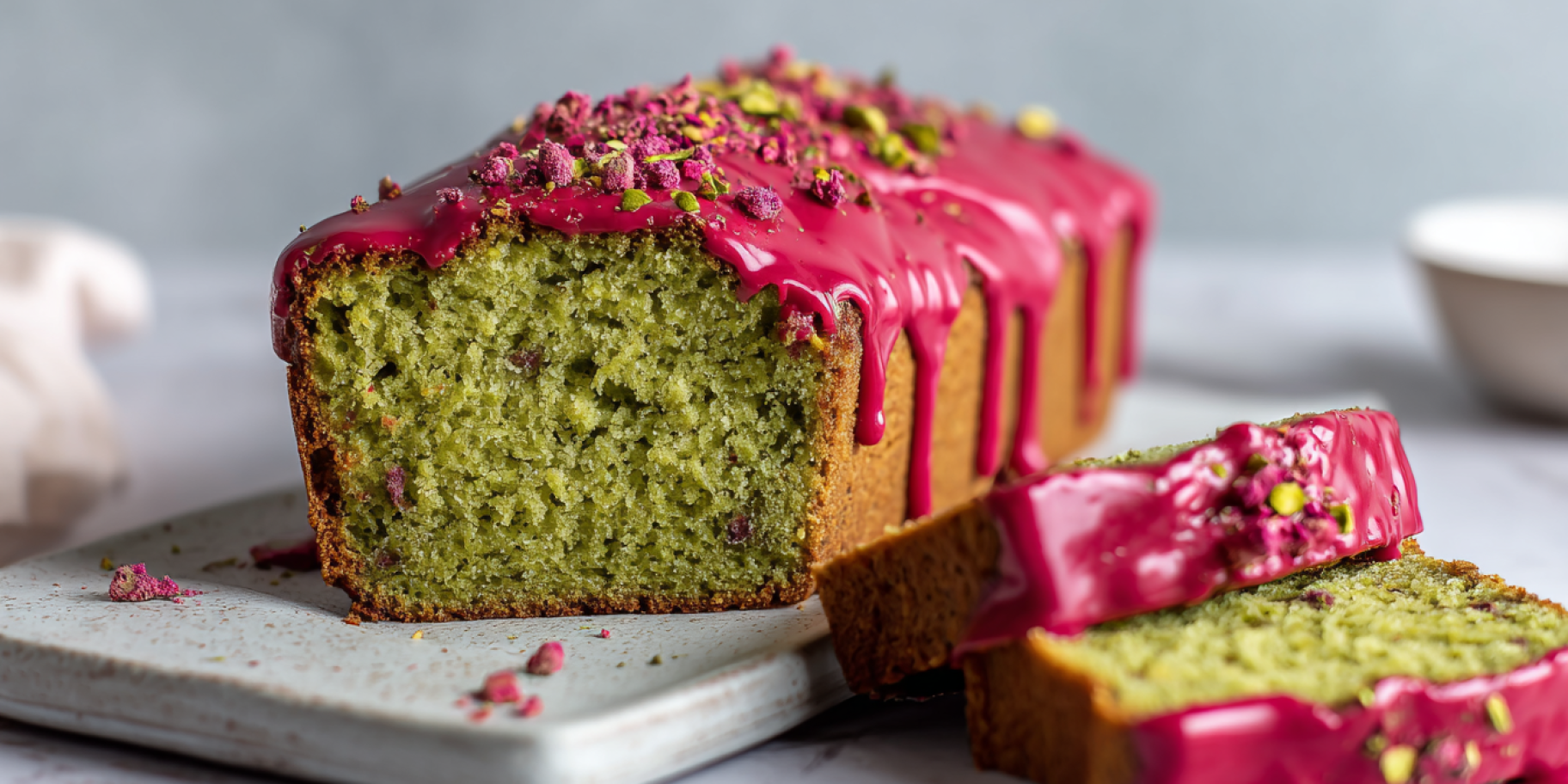 Банановий хліб з матча