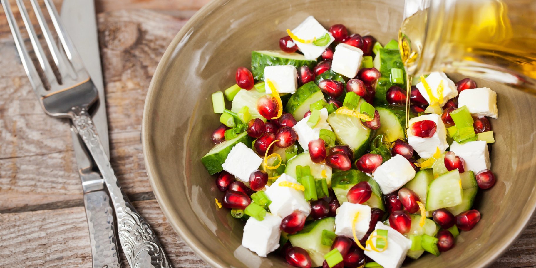 салату з гранатом і фетою
