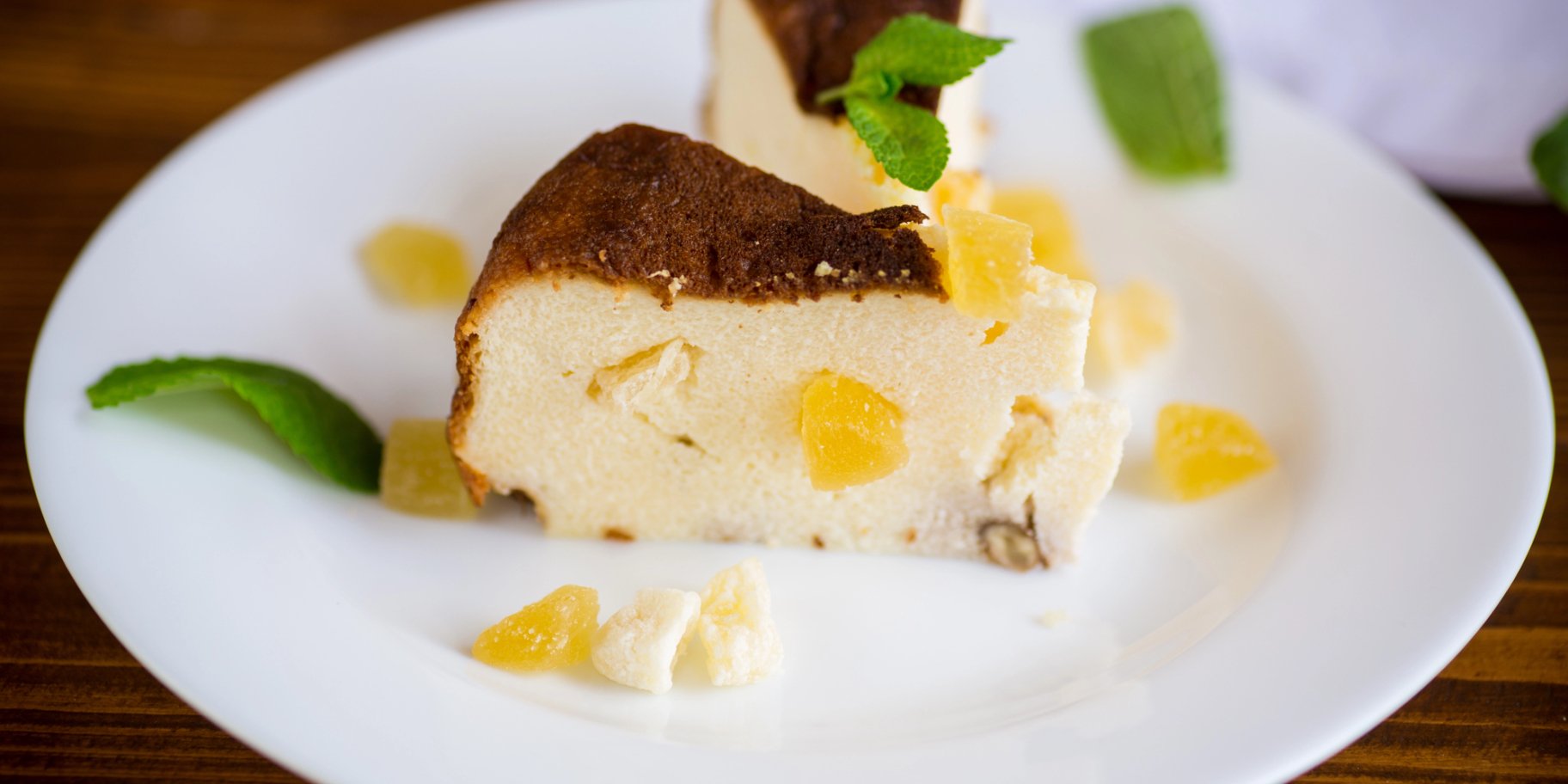 Сирний десерт з цукатами