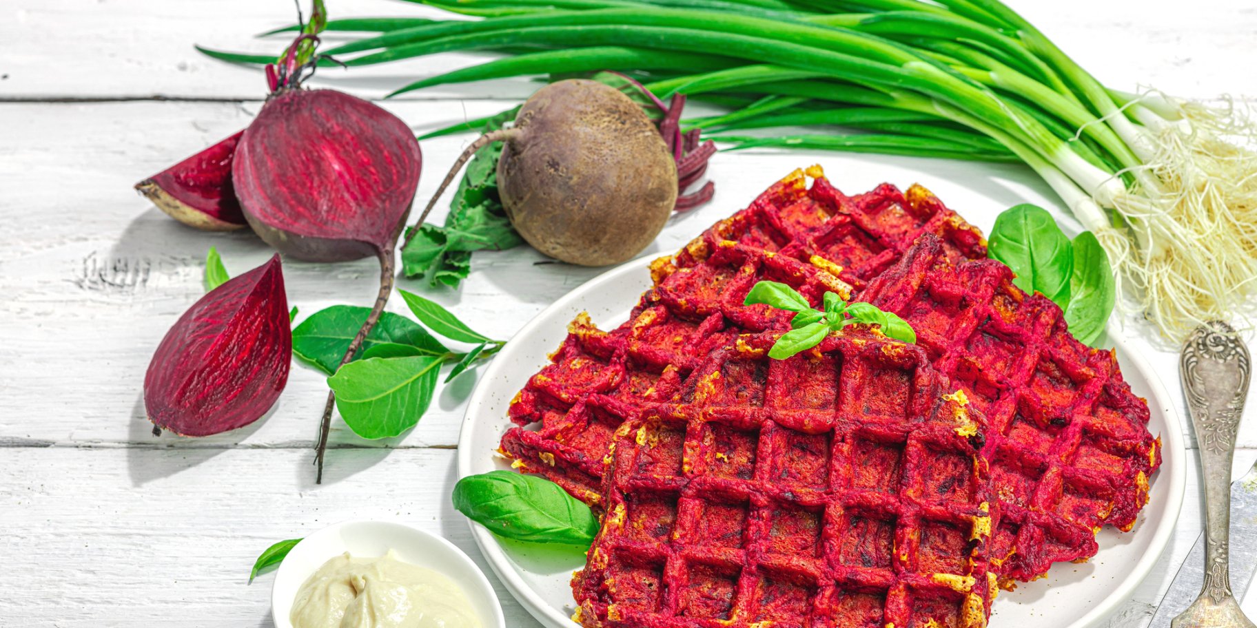 Сирно-бурякові вафлі