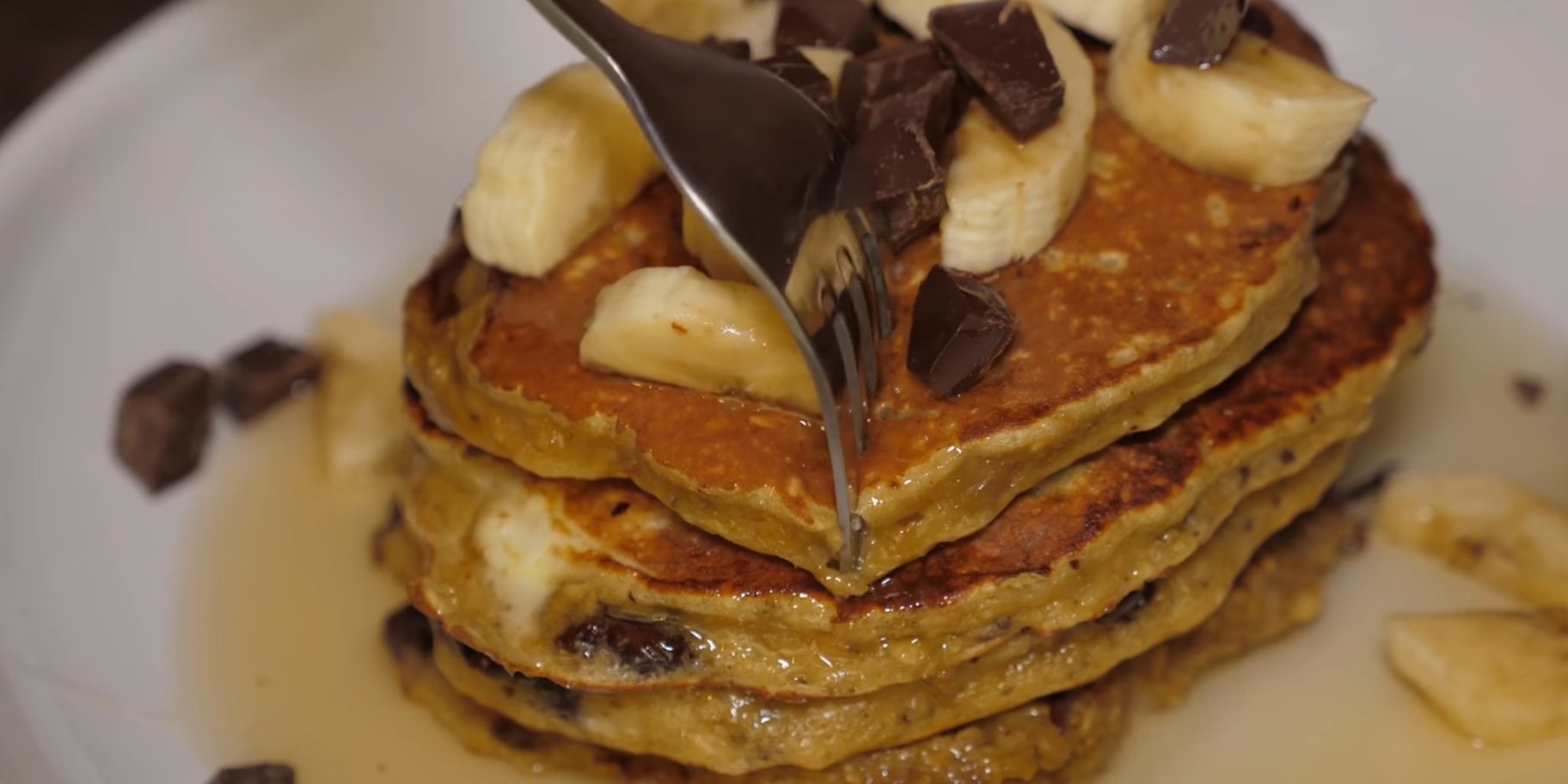 Вівсяні млинці з бананом