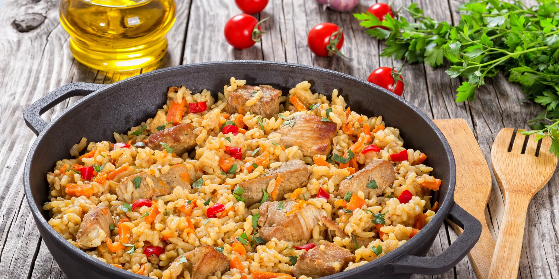 Пшенична каша з м'ясом і овочами Пшенична каша з м'ясом і овочами