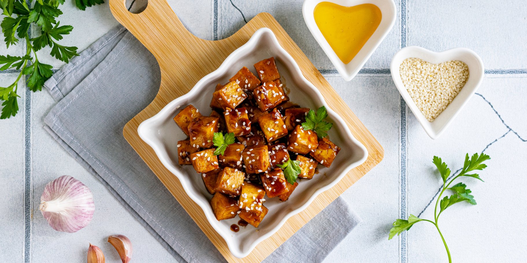 Тофу в кисло-солодкому соусі