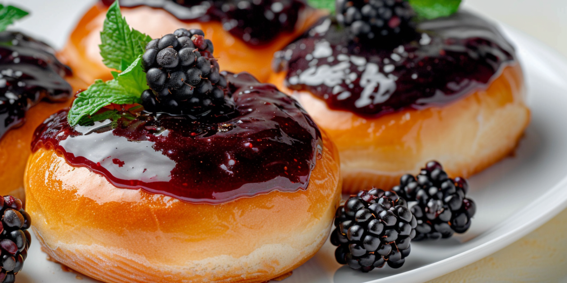 Ватрушки з сиром та ожиновим конфітюром