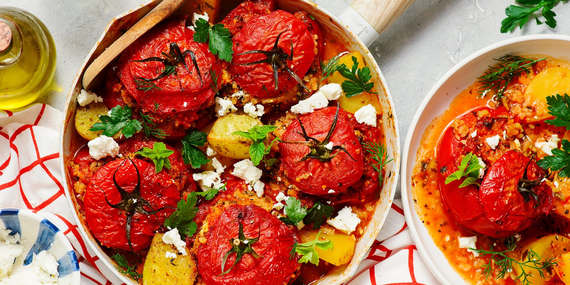 Фаршировані томати по-грецьки