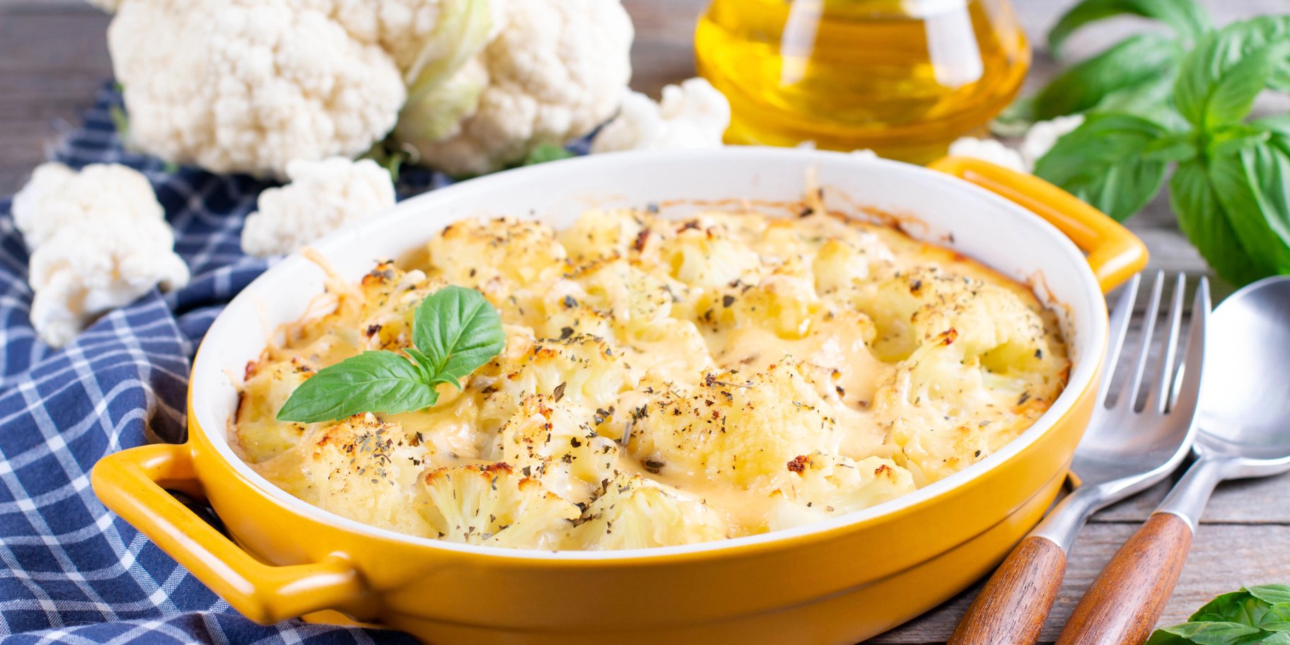 Запіканка з цвітної капусти та сиру