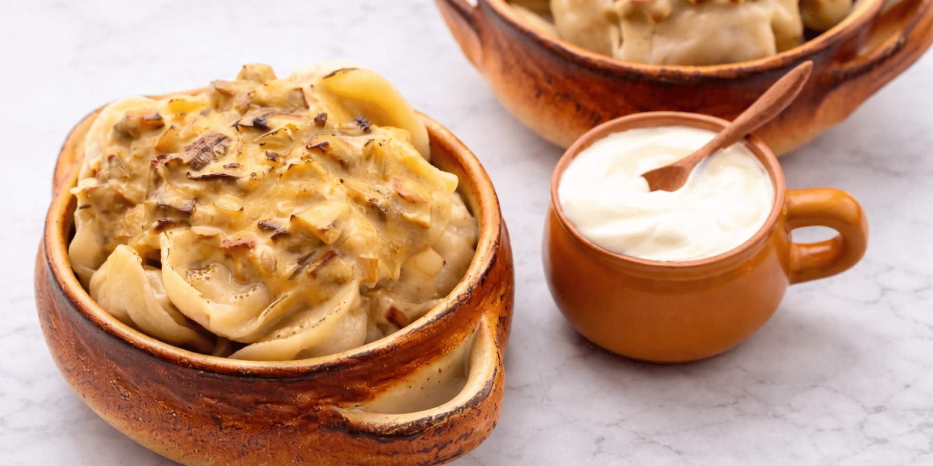 Пельмені в горщиках