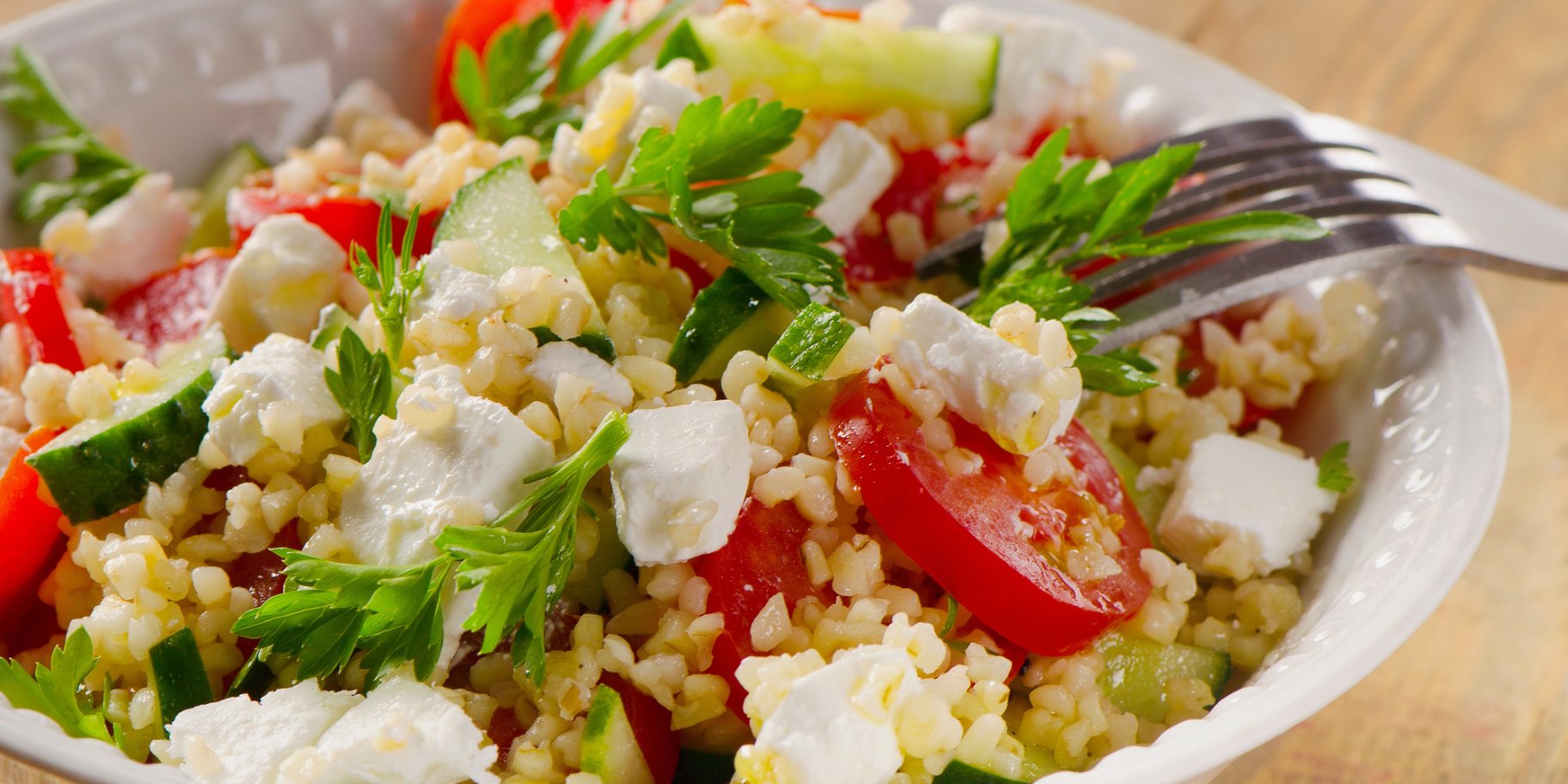Булгур з овочами та фетою