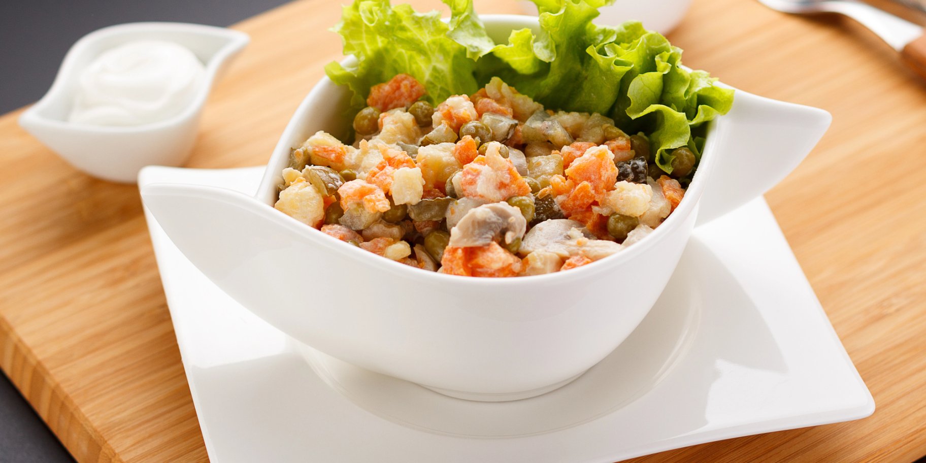 «Оливье» с отварным телячьим языком